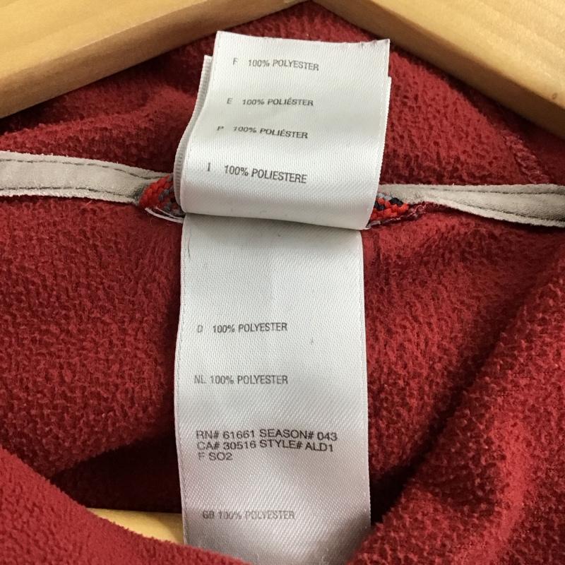 ザノースフェイス THE NORTH FACE パーカー 長袖 フリースプルオーバージャケット 長袖パーカー M ロゴ、文字 えんじ / ワインレッド / メンズ USED 古着 中古 10150508