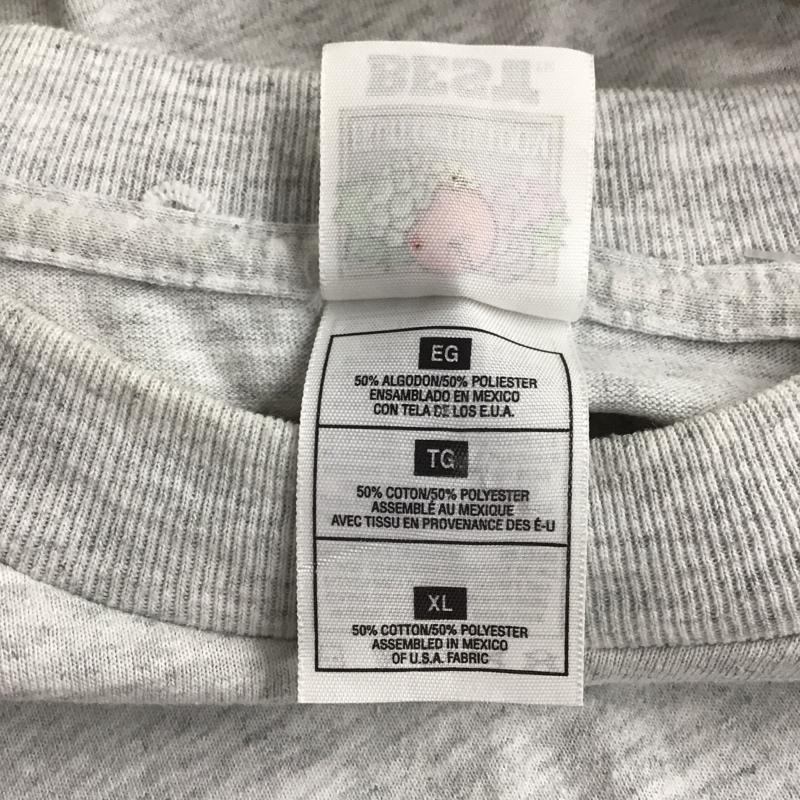 フルーツオブザルーム FRUIT OF THE LOOM Tシャツ 半袖 半袖カットソー プリントTシャツ クルーネックカットソー 90s 00s XL プリント 灰 / グレー / メンズ USED 古着 中古 10150522