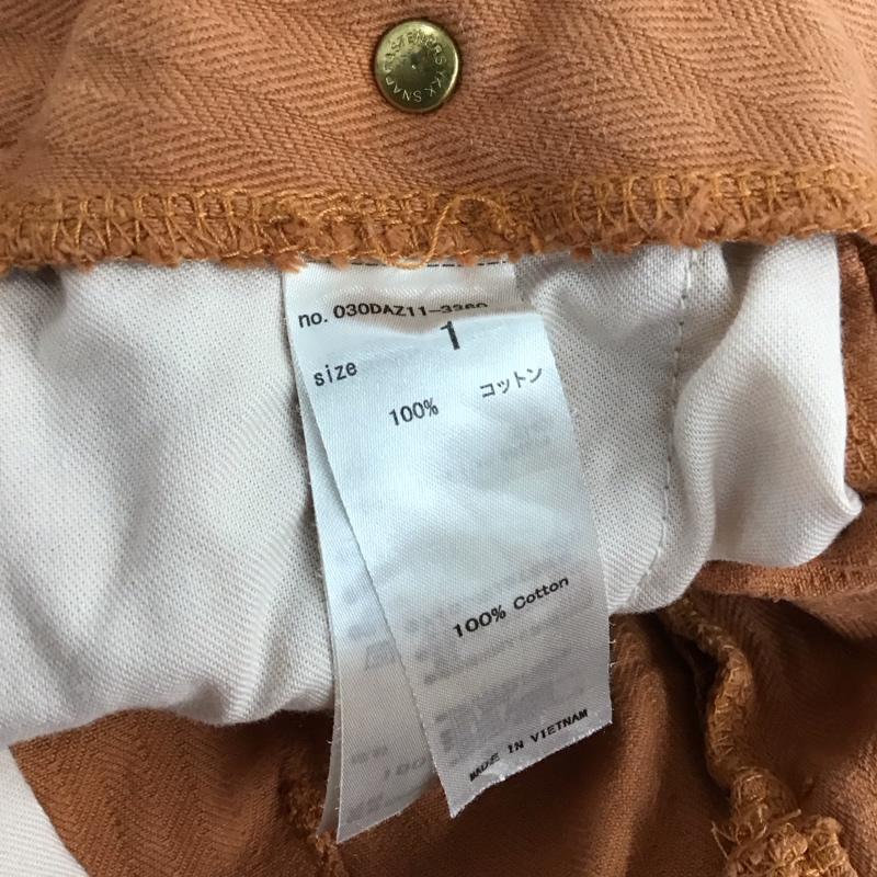 スライ SLY パンツ デニム、ジーンズ 030DAZ11-3360 HW HERRINGBONE DENIM PT-E 1 無地 橙 / オレンジ / レディース USED 古着 中古 10150540