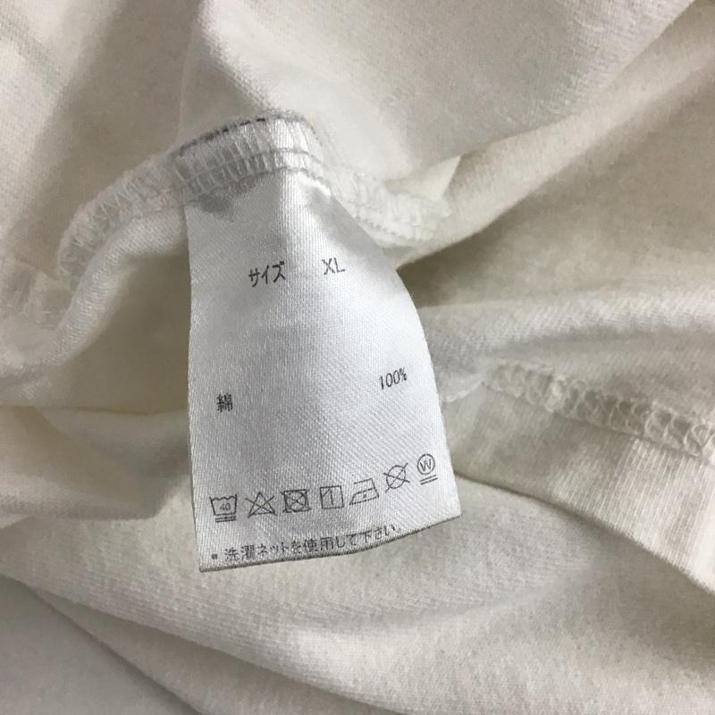 ナインティナインティ 9090 Tシャツ 半袖 半袖カットソー プリントTシャツ クルーネックカットソー XL ロゴ、文字 白 / ホワイト / メンズ USED 古着 中古 10150605