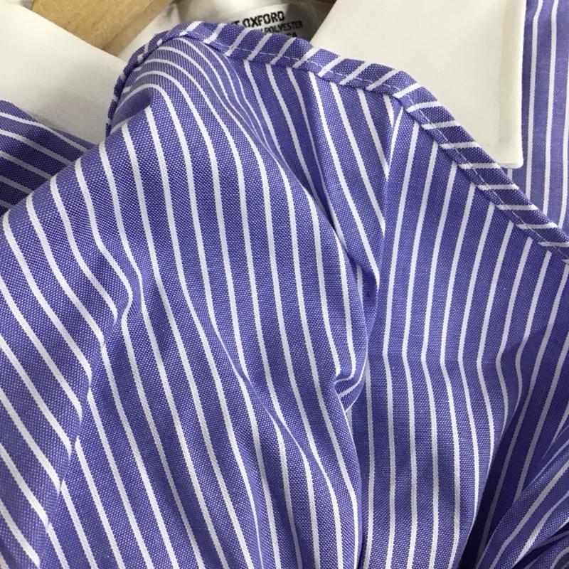 ウ゛ァンヒューゼン VANHEUSEN シャツ、ブラウス 長袖 長袖シャツ ストライプシャツ カラーシャツ ストライプ 白 / ホワイト / X 青 / ブルー / メンズ USED 古着 中古 10150684