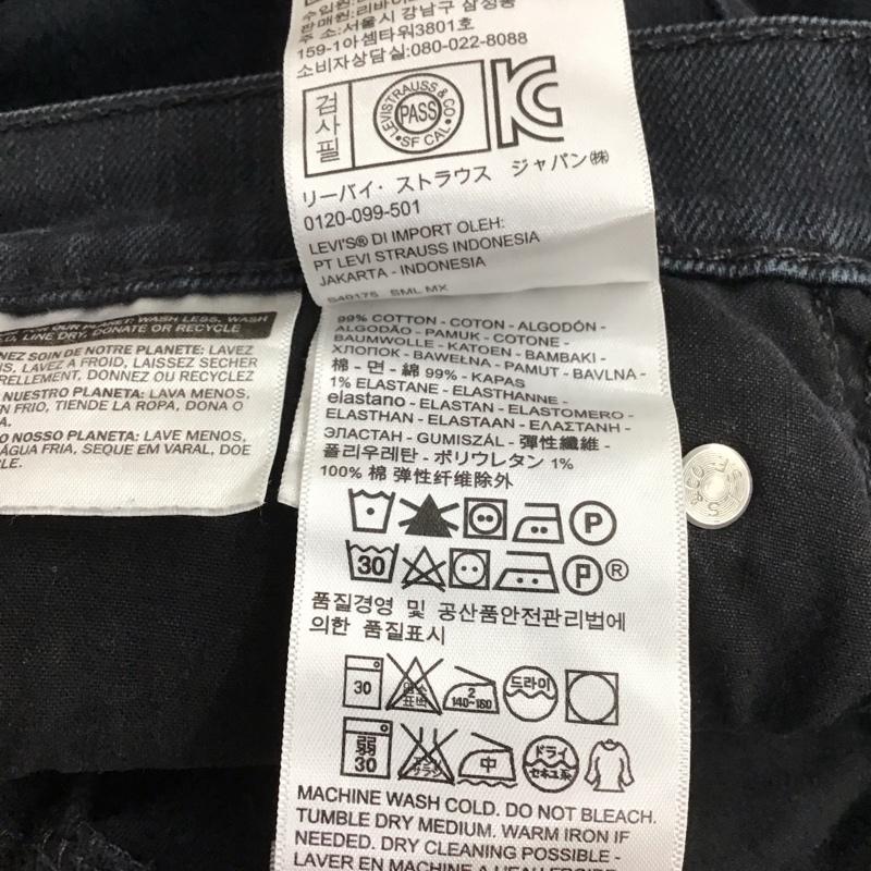 リーバイストラウスアンドコー Levi Strauss & co. パンツ デニム、ジーンズ デニムパンツ スリムパンツ カジュアルパンツ ストレッチパンツ 29インチ 無地 黒 / ブラック / メンズ USED 古着 中古 10150694