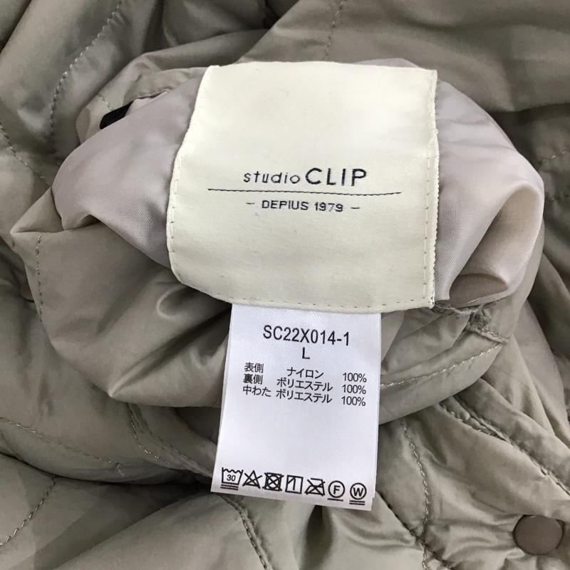 スタディオクリップ studio CLIP ジャケット、上着 ジャンパー、ブルゾン リバーシブル L 無地 ベージュ / ベージュ / レディース USED 古着 中古 10150798