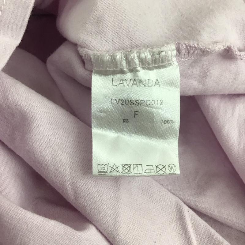 ラバンダ LAVANDA Tシャツ 半袖 LV20SSPO012 宇野実彩子 バックプリント FREE ロゴ、文字 紫 / パープル / レディース USED 古着 中古 10150828
