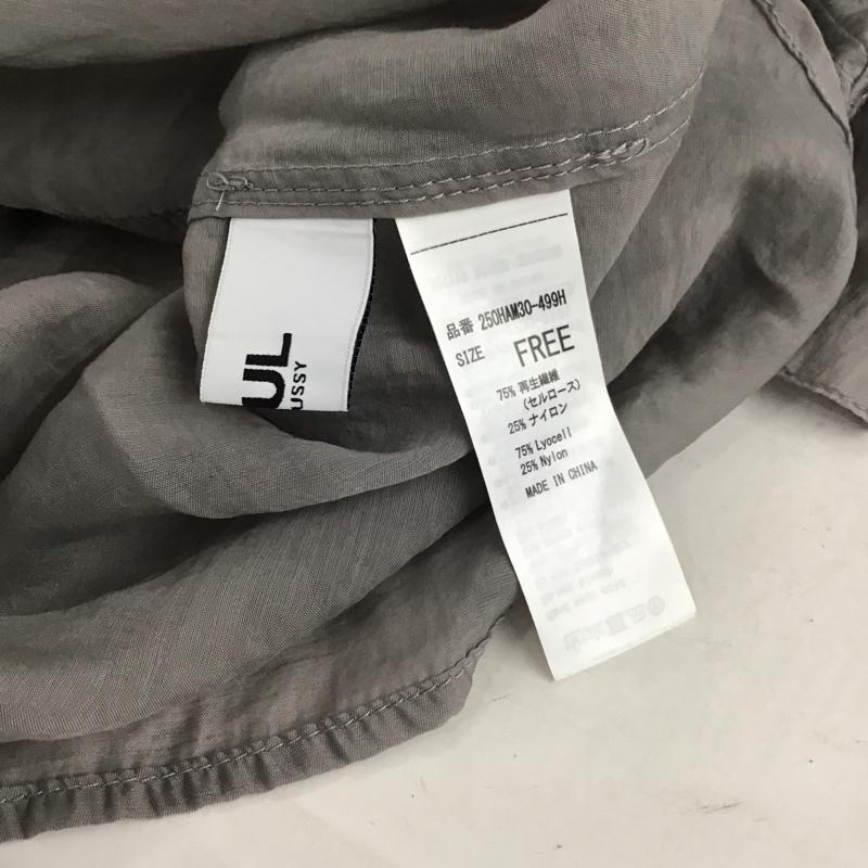 マウジー MOUSSY シャツ、ブラウス 長袖 250HAM30-499H バックスリットシアーオーバーシャツ FREE 無地 灰 / グレー / レディース USED 古着 中古 10150831