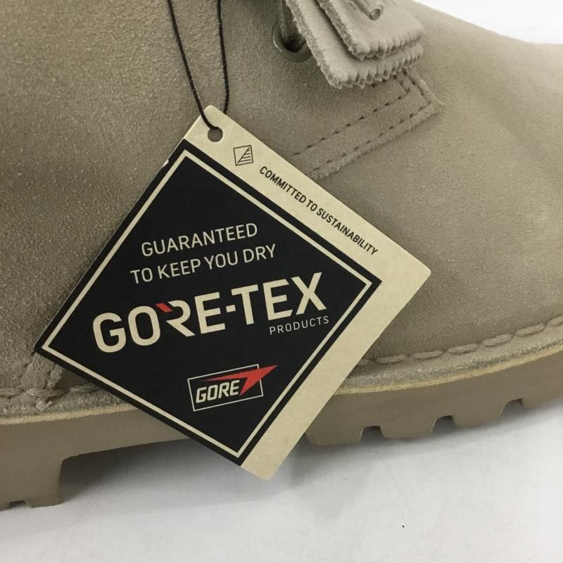クラークス Clarks カジュアルシューズ カジュアルシューズ 11-32-0794-100-21-26 デザートカーン DesertKhan GORTEX サンドスエード BEAMS UK10.5 箱有 US:11.5 無地 ベージュ / ベージュ / メンズ USED 古着 中古 10150958