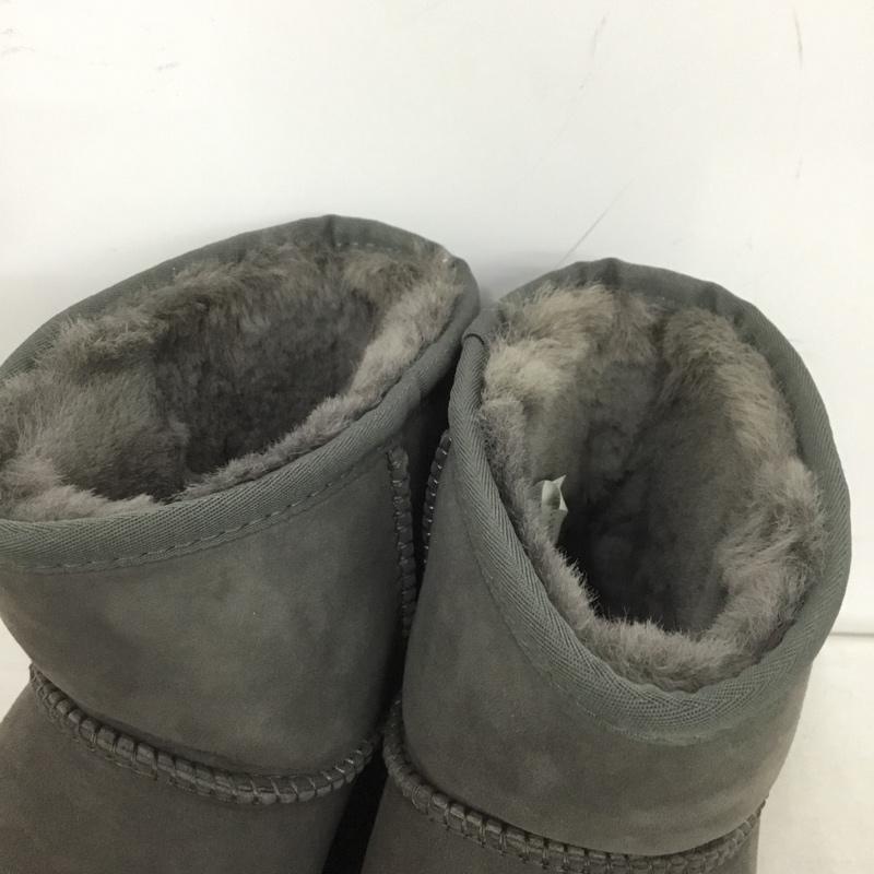 アグ UGG ブーツ ショートブーツ 1016222 Classic Mini2 ムートンブーツ 26cm 箱有 26.0cm ロゴ、文字 灰 / グレー / メンズ USED 古着 中古 10151037