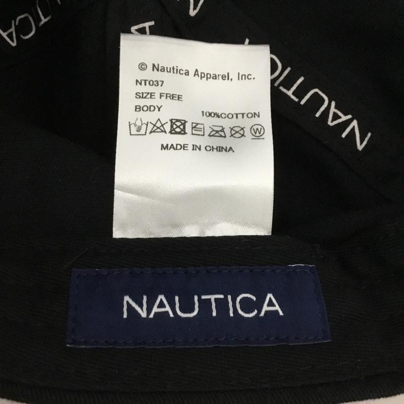 ノーティカ NAUTICA 帽子 キャップ NT037 HANDWRITTEN LOGO 6P CAP ロゴ、文字 黒 / ブラック / メンズ USED 古着 中古 10151054