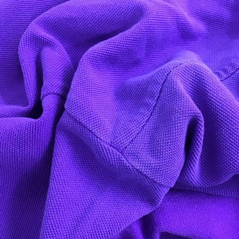 ポロバイラルフローレン Polo by RALPH LAUREN ポロシャツ 半袖 半袖ポロシャツ カラーシャツ 半袖カットソー XL ロゴ、文字 紫 / パープル / メンズ USED 古着 中古 10151128