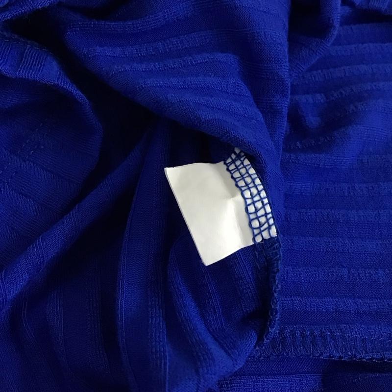 ザラ ZARA カットソー 半袖 半袖カットソー リブニットカットソー M 無地 青 / ブルー / blue レディース USED 古着 中古 10151389