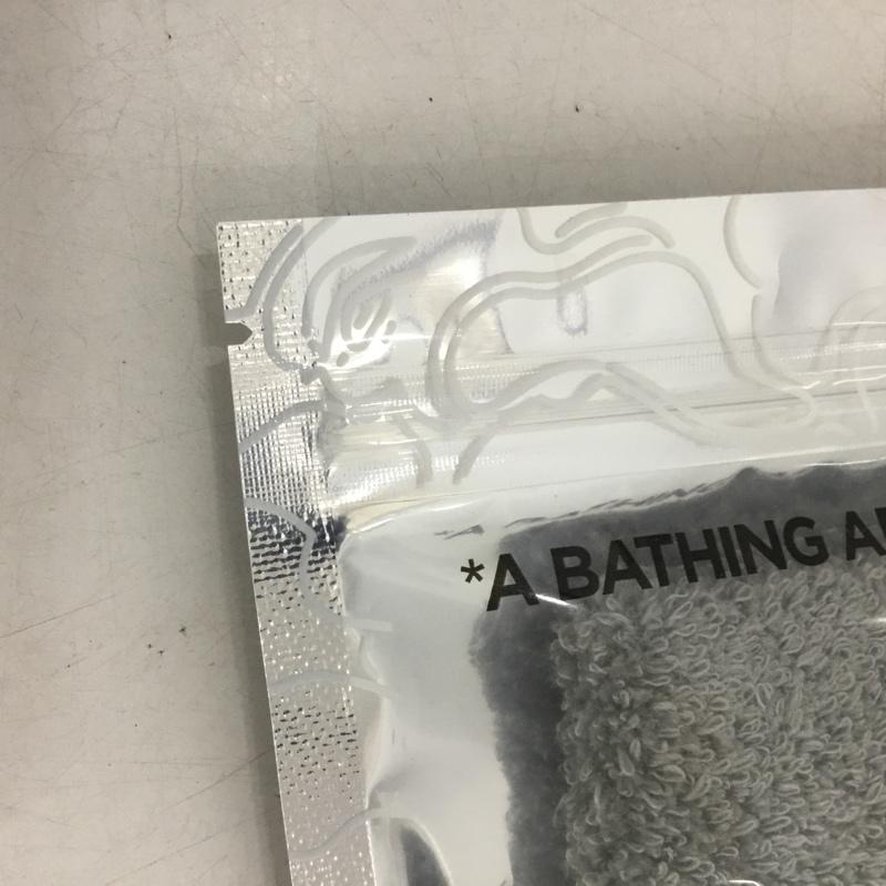 アベイシングエイプ A BATHING APE ファッション小物 ファッション小物 APE HEAD HAND TOWEL ハンカチ タオル ハンドタオル ワンポイント 灰 / グレー / gray メンズ USED 古着 中古 10151529