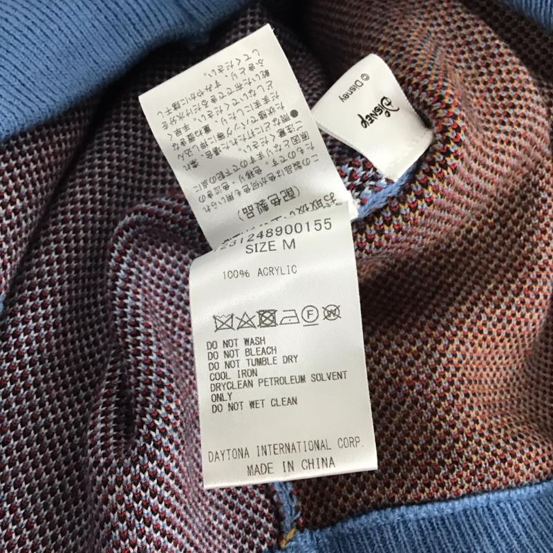 フリークスストア FREAK S STORE ニット、セーター 長袖 長袖ニットカットソー クルーネック セーター M プリント 青 / ブルー / blue メンズ USED 古着 中古 10151816