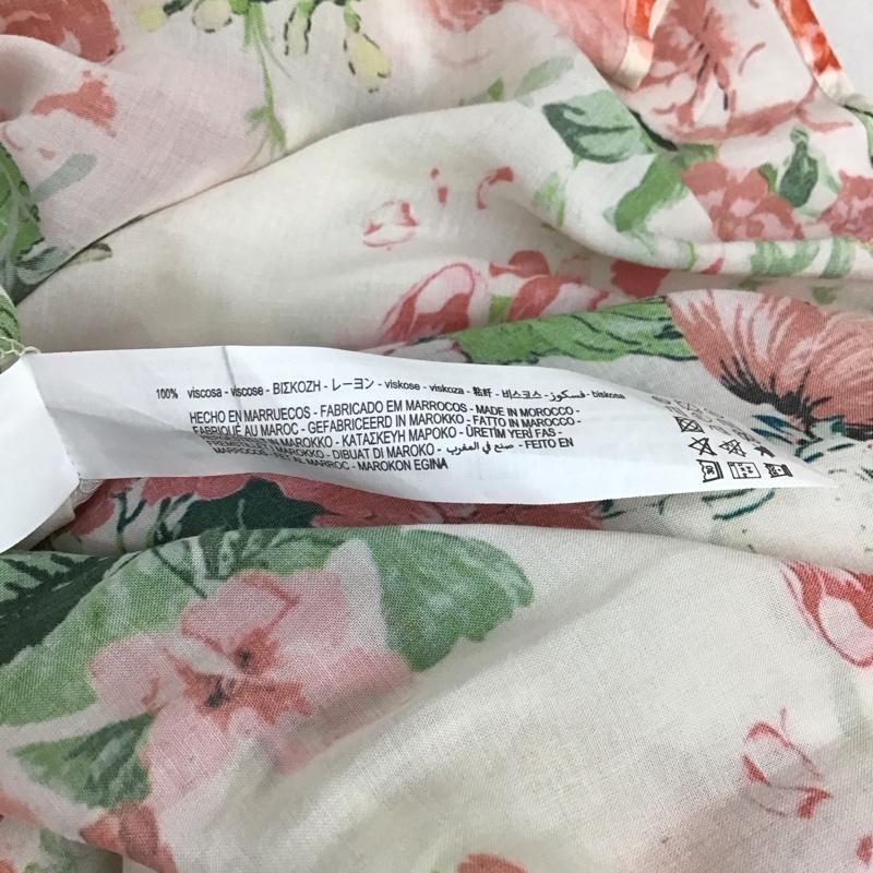 ザラ ZARA ワンピース ロングスカート 長袖シャツワンピース フロントボタン ロングワンピース M プリント マルチカラー / マルチカラー / multicolor レディース USED 古着 中古 10151849