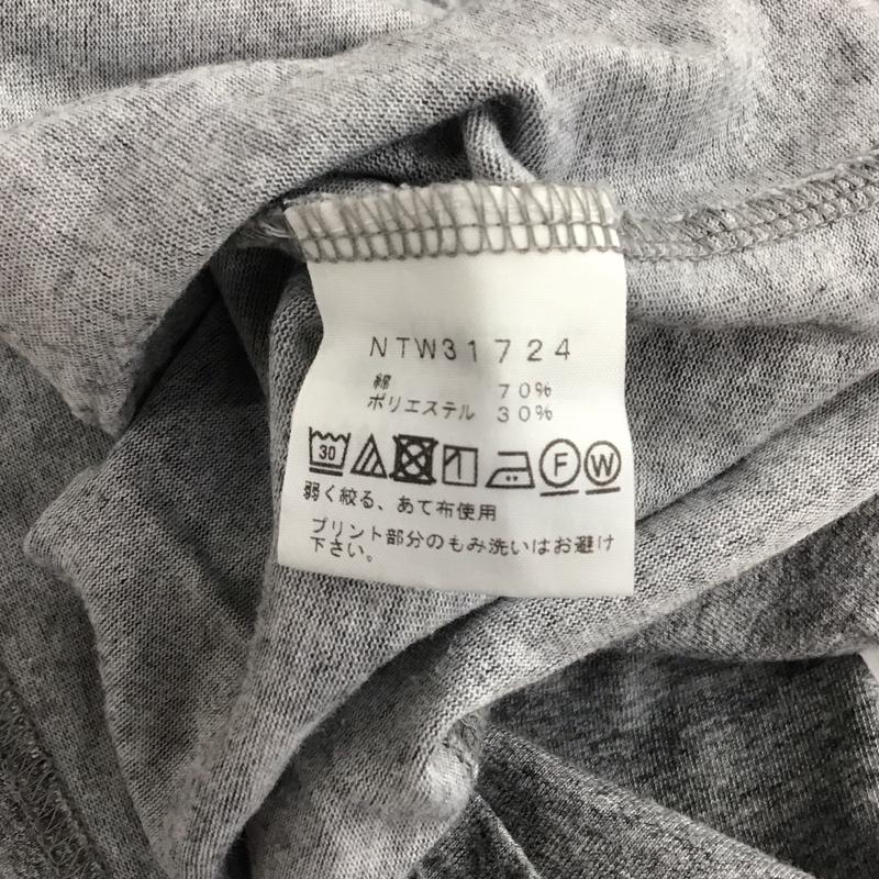 ザノースフェイス THE NORTH FACE Tシャツ 半袖 ntw31724 半袖カットソー プリントTシャツ クルーネックカットソー S ロゴ、文字 灰 / グレー / gray レディース USED 古着 中古 10151909
