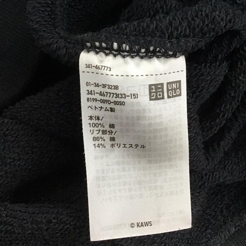 ユニクロ UNIQLO トレーナー 長袖 341-467773 長袖トレーナー スウェット クルーネック プルオーバー L プリント 黒 / ブラック / black メンズ USED 古着 中古 10151920