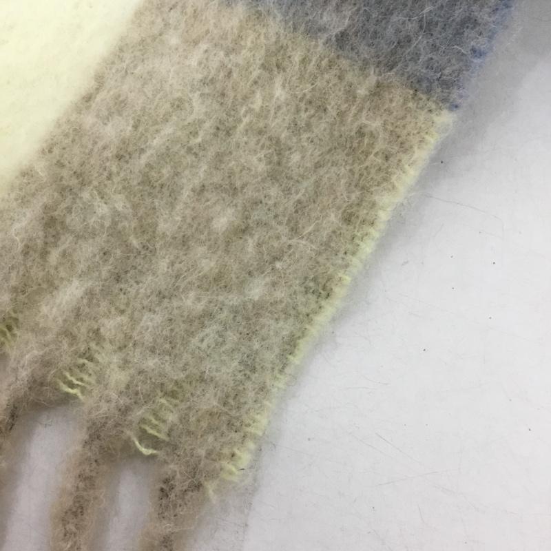 アクネストゥディオズ Acne Studios マフラー マフラー フリンジ チェック モヘア混 ロゴ、文字 マルチカラー / マルチカラー / multicolor レディース USED 古着 中古 10151986