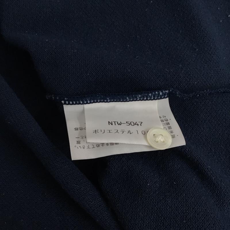 ザノースフェイス THE NORTH FACE ポロシャツ 半袖 M ロゴ、文字 紺 / ネイビー / navy レディース USED 古着 中古 10152002