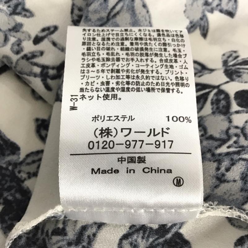 インデックス index シャツ、ブラウス 半袖 L 総柄 白 / ホワイト / white レディース USED 古着 中古 10152047