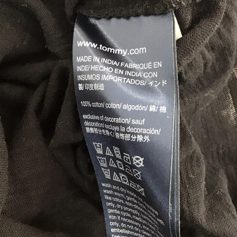 トミーヒルフィガー TOMMY HILFIGER Tシャツ 半袖 L ロゴ、文字 黒 / ブラック / black レディース USED 古着 中古 10152055