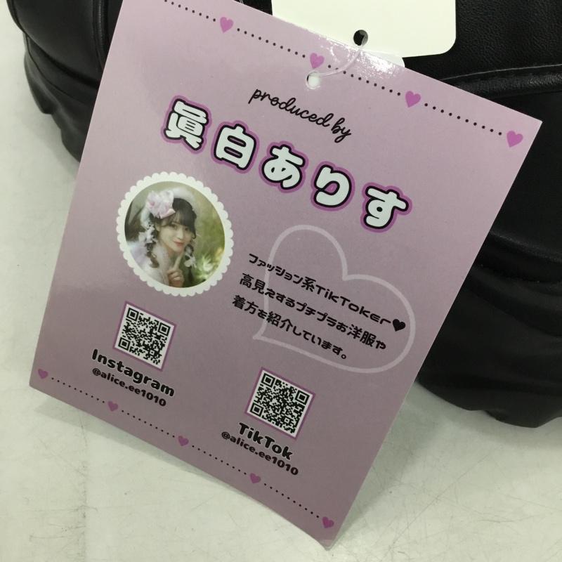 古着 USED サンダル サンダル フリルレーススポサン 眞白ありす L 無地 黒 / ブラック / black レディース USED 古着 中古 10152086