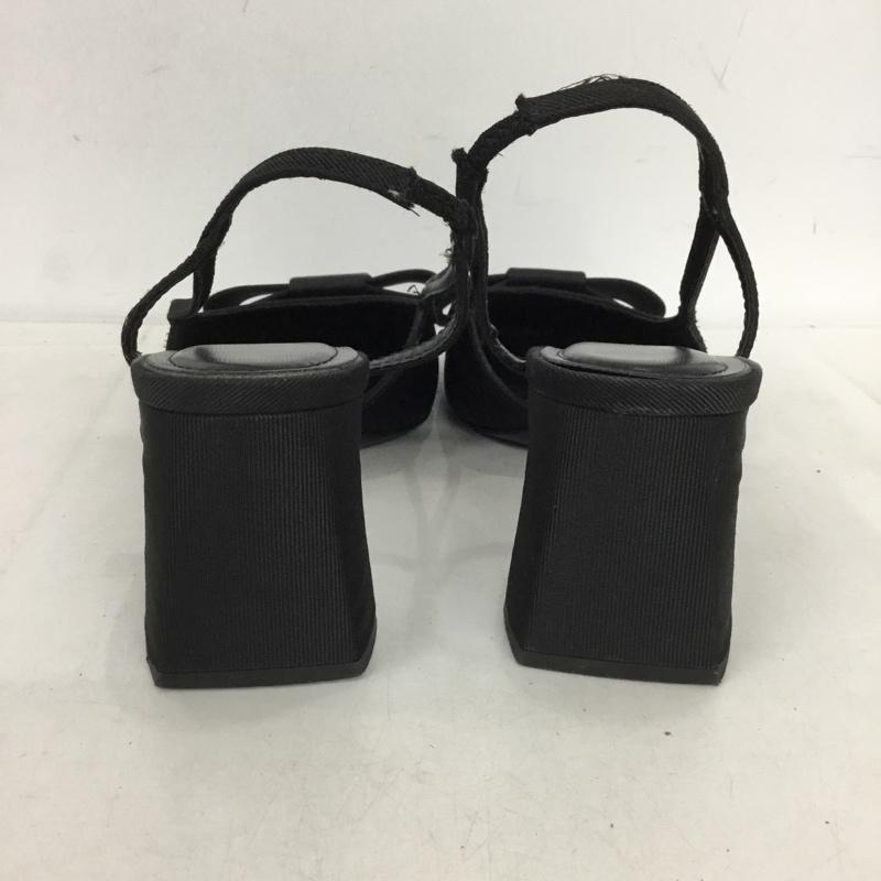 ザラ ZARA パンプス パンプス ポインテッドトゥ リボン 38 無地 黒 / ブラック / black レディース USED 古着 中古 10152110