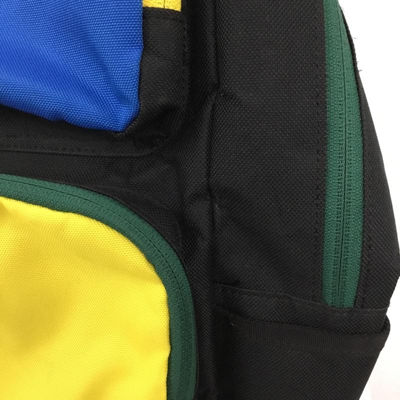 古着 USED リュックサック、デイパック リュックサック、デイバッグ FINTA ロゴ、文字 黒 / ブラック / black X 青 / ブルー / blue X 黄 / イエロー / yellow X 緑 / グリーン / green メンズ USED 古着 中古 10152123