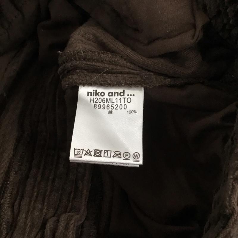 ニコアンド niko and... パンツ ワークパンツ、ペインターパンツ ワークパンツ コーデュロイパンツ カジュアルパンツ 3 無地 茶 / ブラウン / brown メンズ USED 古着 中古 10152132