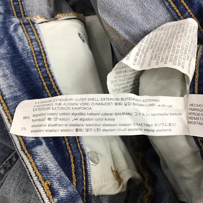 ザラ ZARA パンツ デニム、ジーンズ デニムパンツ スリムパンツ カジュアルパンツ ストレッチパンツ 40 無地 インディゴ / インディゴ / Indigo メンズ USED 古着 中古 10152136