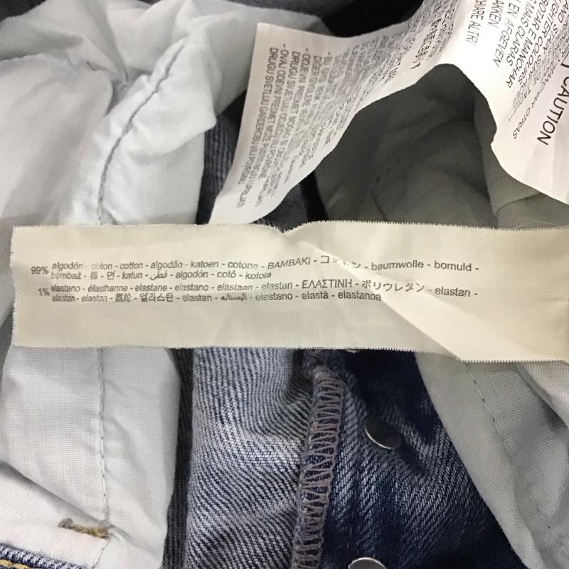 ザラ ZARA パンツ デニム、ジーンズ デニムパンツ スリムパンツ カジュアルパンツ ストレッチパンツ 38インチ ダメージ加工 マルチカラー / マルチカラー / multicolor メンズ USED 古着 中古 10152173