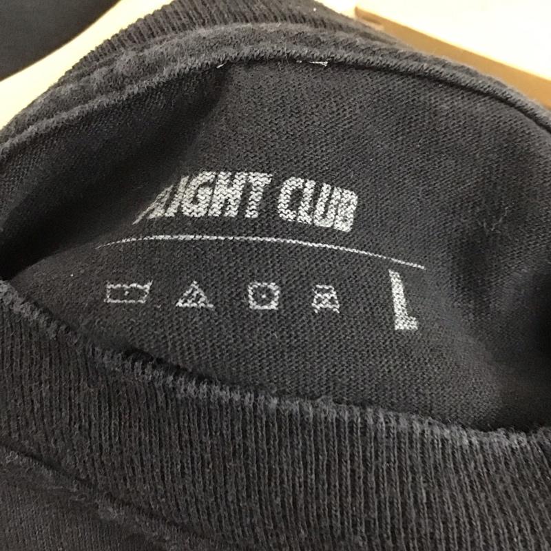 古着 USED Tシャツ 長袖 FLIGHT CLUB L ロゴ、文字 X プリント 黒 / ブラック / black レディース USED 古着 中古 10152216