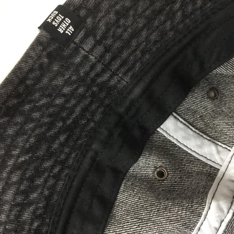 ラフアンドラゲッド ROUGH and RUGGED 帽子 ハット BOUNTY HUNTER バケットハット FREE ロゴ、文字 黒 / ブラック / black メンズ USED 古着 中古 10152248