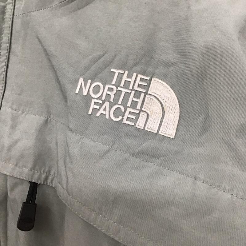 ザノースフェイス THE NORTH FACE ジャケット、上着 ジャンパー、ブルゾン ジップアップダウンジャケット アウターフード付きジャケット L ロゴ、文字 灰 / グレー / gray メンズ USED 古着 中古 10152258