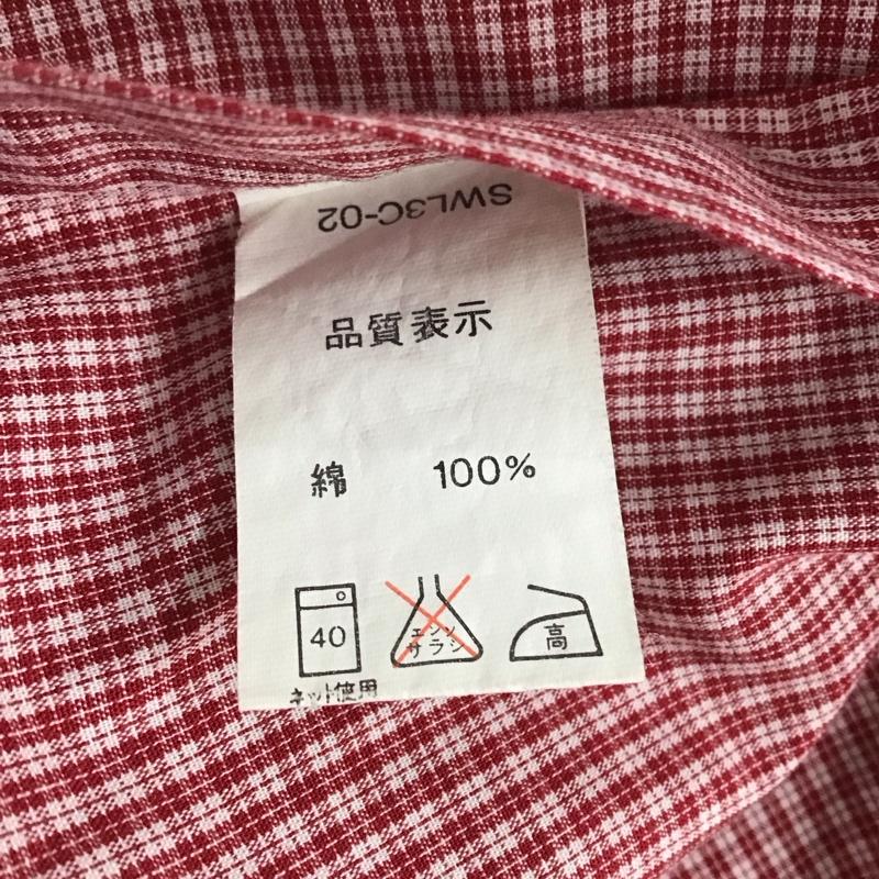ラコステ LACOSTE シャツ、ブラウス 半袖 半袖シャツ チェックシャツ カラーシャツ チェック 赤 / レッド / red メンズ USED 古着 中古 10152280