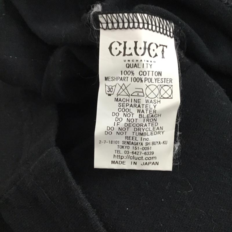 クラクト CLUCT Tシャツ 半袖 半袖カットソー プリントTシャツ クルーネックカットソー L プリント 黒 / ブラック / black メンズ USED 古着 中古 10152353