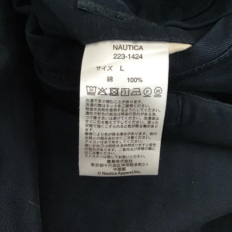 ノーティカ NAUTICA パンツ ワークパンツ、ペインターパンツ ワークパンツ ワイドパンツ カジュアルパンツ L 無地 紺 / ネイビー / navy メンズ USED 古着 中古 10152363