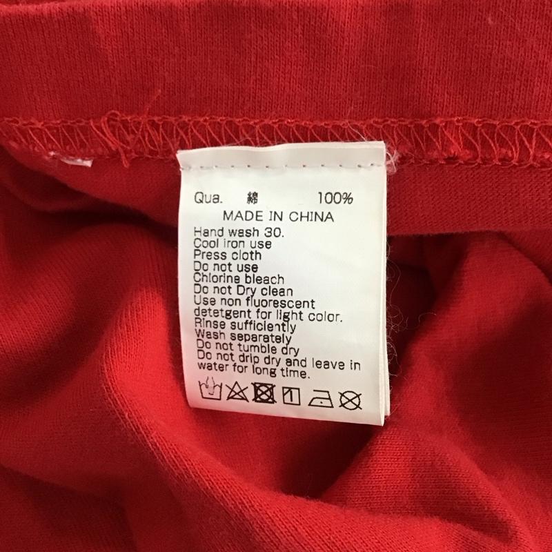 エフアールツー FR2 カットソー 長袖 長袖カットソー プリントカットソー クルーネック L ロゴ、文字 赤 / レッド / red メンズ USED 古着 中古 10152384
