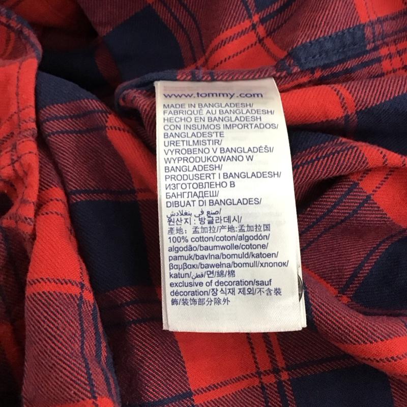 トミー ジーンズ TOMMY JEANS シャツ、ブラウス 長袖 長袖シャツ チェックシャツ カラーシャツ L チェック マルチカラー / マルチカラー / multicolor メンズ USED 古着 中古 10152393
