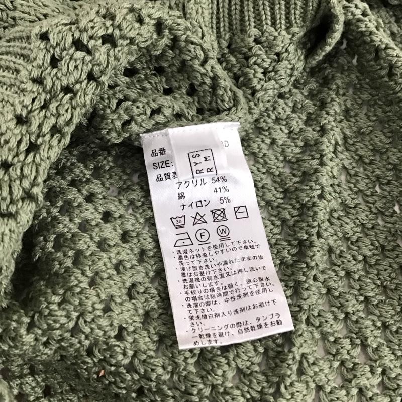 ローリーズファーム LOWRYS FARM ニット、セーター 長袖 長袖ニットカットソー クルーネック セーター FREE 無地 カーキ / カーキ / khaki レディース USED 古着 中古 10152400
