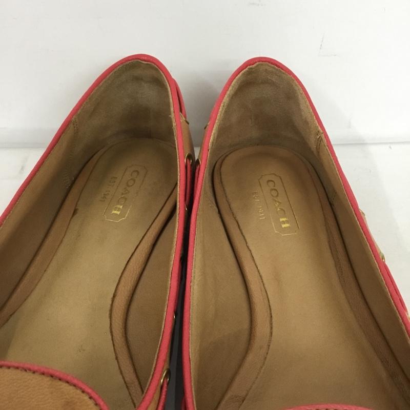 コーチ COACH パンプス パンプス タッセル 箱有 36 無地 ベージュ / ベージュ / beige X 桃 / ピンク / pink レディース USED 古着 中古 10152421
