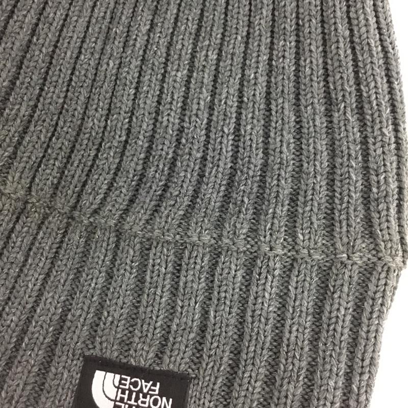 ザノースフェイス THE NORTH FACE 帽子 ニット帽 ビーニー ロゴ、文字 灰 / グレー / gray メンズ USED 古着 中古 10152434
