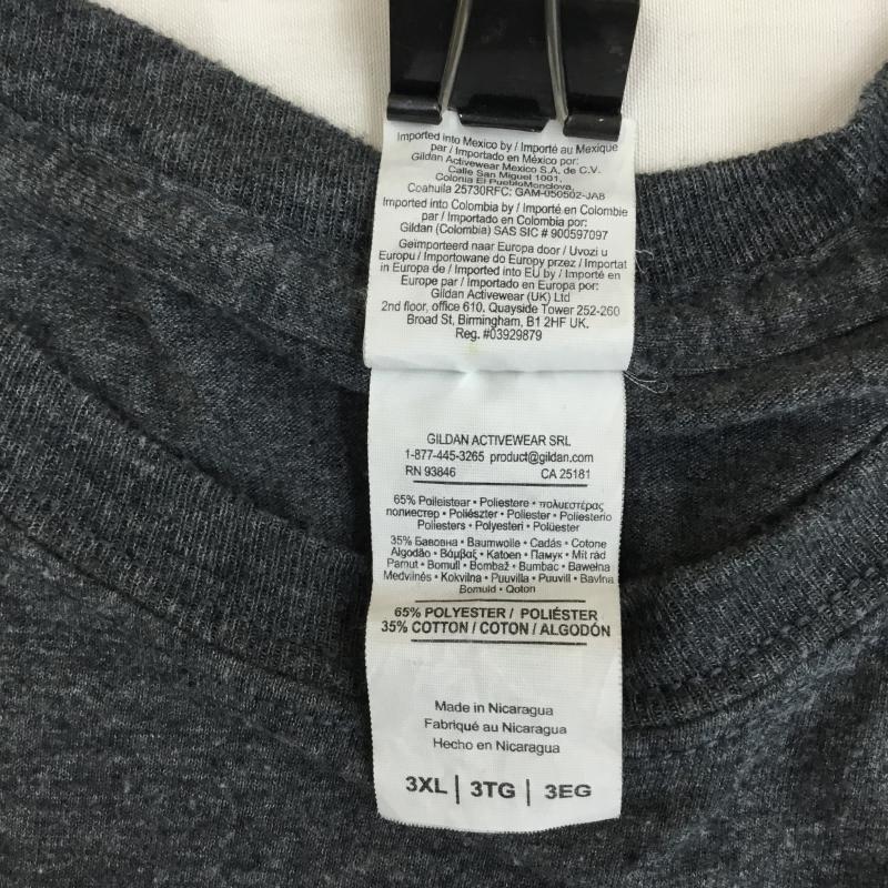 ユーズドクロージング used clothes Tシャツ 半袖 4L キャラクター 灰 / グレー / gray メンズ USED 古着 中古 10152456
