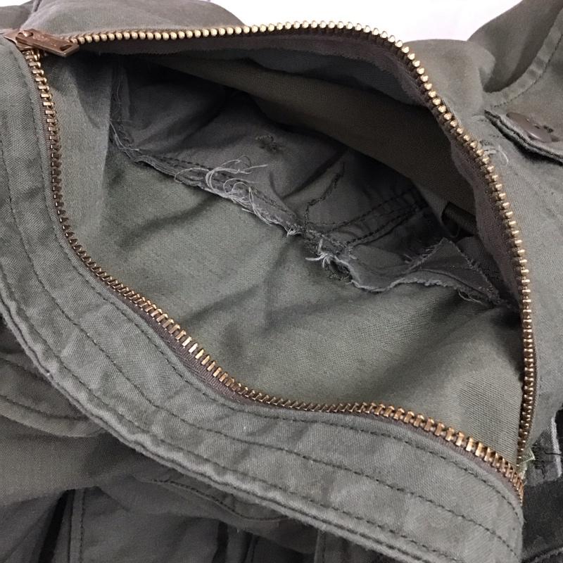 アルファインダストリー Alpha Industries ジャケット、上着 ジャンパー、ブルゾン ジップアップジャケット ミリタリージャケット スタンドカラー S 無地 カーキ / カーキ / khaki メンズ USED 古着 中古 10152472