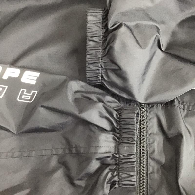 アベイシングエイプ A BATHING APE ジャケット、上着 ジャンパー、ブルゾン ジップアップナイロンジャケットパーカー アウター L ロゴ、文字 黒 / ブラック / black メンズ USED 古着 中古 10152474