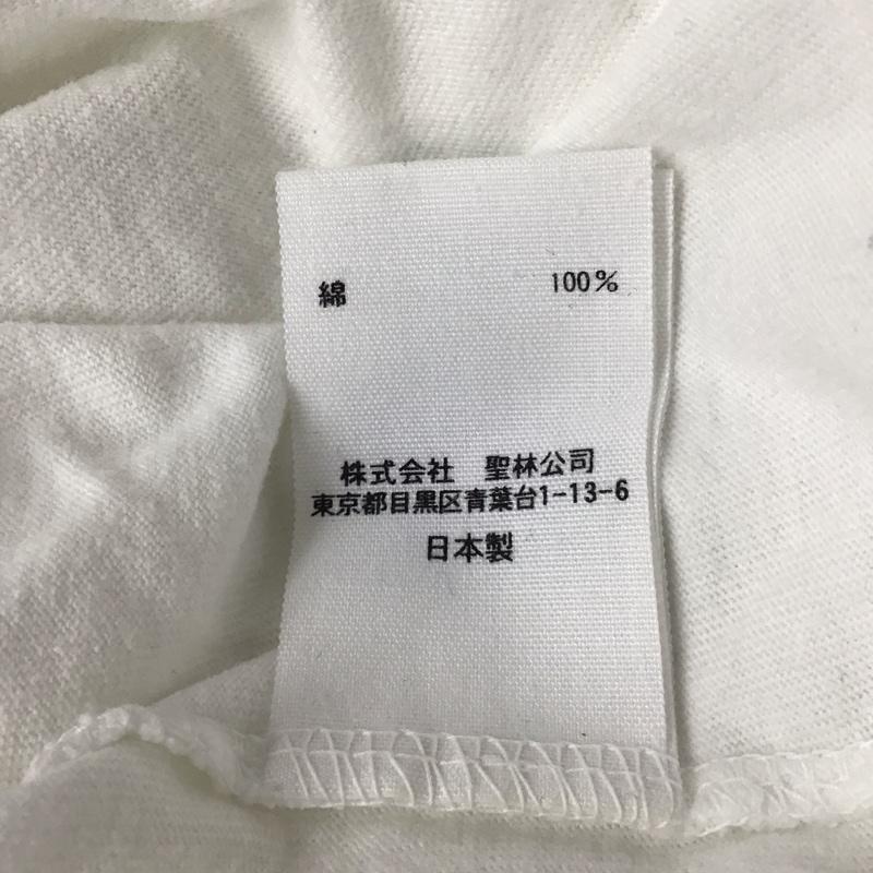 ハリウッドランチマーケット H.R MARKET Tシャツ 半袖 半袖カットソー プリントTシャツ クルーネックカットソー 3 プリント 白 / ホワイト / white メンズ USED 古着 中古 10152500