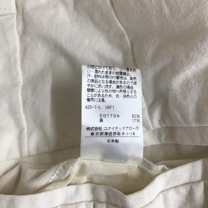 ロク ビューティアンドユース 6BEAUTY&YOUTH パンツ スラックス 8614-202-0284 BAFU TUCK PANTS/パンツ 38 無地 白 / ホワイト / white レディース USED 古着 中古 10152599