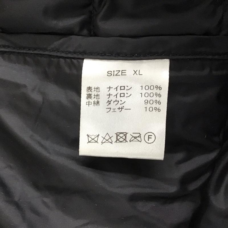 ナンガ NANGA ジャケット、上着 ジャンパー、ブルゾン ダウンジャケット アウター フロントボタン XL 無地 黒 / ブラック / black メンズ USED 古着 中古 10152629