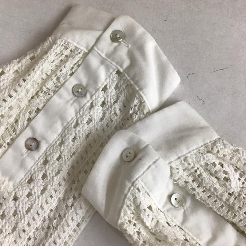 ザラ ZARA シャツ、ブラウス 長袖 M 無地 白 / ホワイト / white レディース USED 古着 中古 10152652