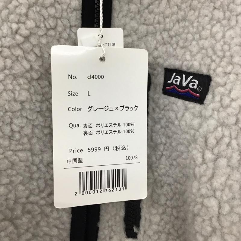 ジャバ Java ジャケット、上着 ジャンパー、ブルゾン タグ付 リバーシブル L 無地 黒 / ブラック / black X グレージュ / グレージュ / レディース USED 古着 中古 10152656