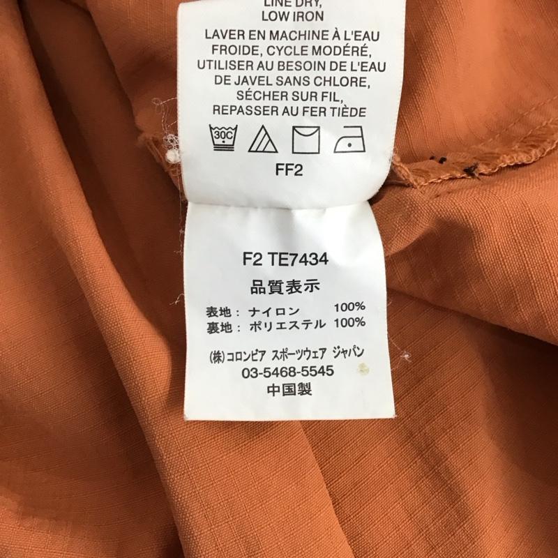 コロンビア Columbia シャツ、ブラウス 長袖 長袖シャツ ロゴシャツ カラーシャツ M ロゴ、文字 橙 / オレンジ / orange メンズ USED 古着 中古 10152658