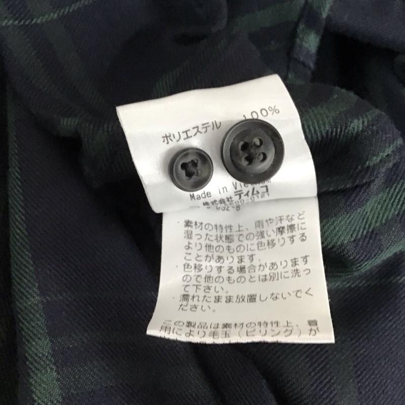 フォックスファイヤー FOXFIRE シャツ、ブラウス 長袖 長袖シャツ チェックシャツ カラーシャツ ボタンダウンシャツ XL チェック 紺 / ネイビー / navy メンズ USED 古着 中古 10152661